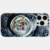 ファンタジーグリフィン付きクロムスカル Case-Mate iPhoneケース (裏面 (横))
