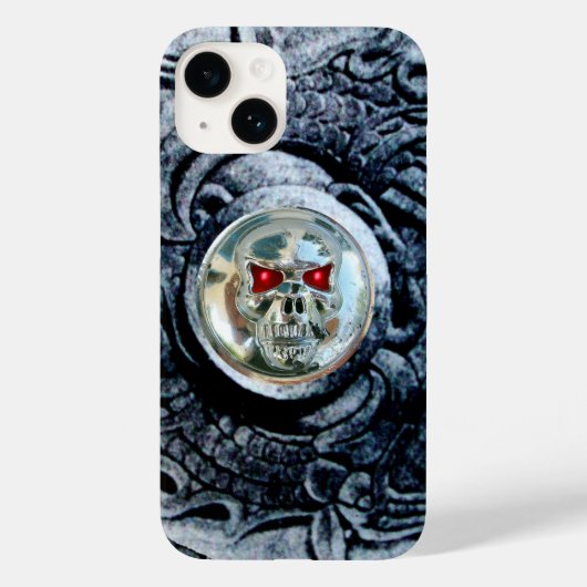 ファンタジーグリフィン付きクロムスカル Case-Mate iPhoneケース (裏面)