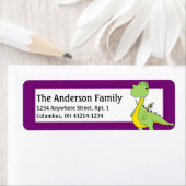 ファンタジーグリーンドラゴン差出人住所ラベルd3 ラベル (インサイチュ)