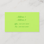 ファンタジーグリーン名刺 名刺 (裏面)