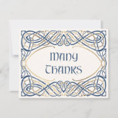 ファンタジーケルト中世結婚の サンキューカード (正面)