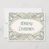 ファンタジーケルト中世結婚の サンキューカード (正面)