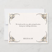 ファンタジーケルト中世結婚の サンキューカード (裏面)