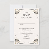 ファンタジーケルト中世結婚の 出欠カード (正面)