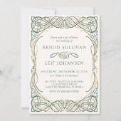 ファンタジーケルト中世結婚式招待状 招待状 (正面)