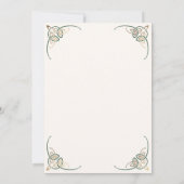 ファンタジーケルト中世結婚式招待状 招待状 (裏面)