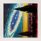 ファンタジーコズミックバレエ風景 ジグソーパズル (縦)