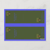 ファンタジーコテージしおり葉書 ポストカード (裏面)