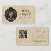ファンタジーコーヒーウィザード朝食 名刺 (正面/裏面)