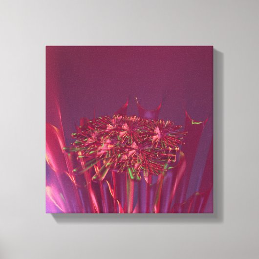 ファンタジーコーラルと抽象芸術アート キャンバスプリント (正面)