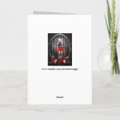 ファンタジーゴシック人形ガールグリーティングカード カード (裏面)