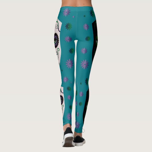 ファンタジーゴシック顔ユニークレギンスファッション レギンス (裏面)