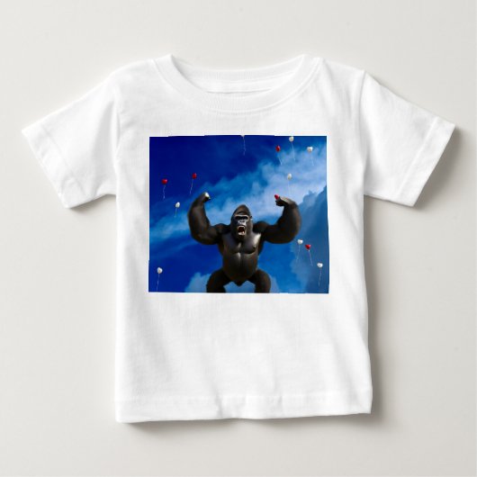 ファンタジーゴリラ. ベビーTシャツ (正面)