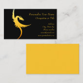 ファンタジーゴールデ飛んでいるンドラゴン 名刺 (正面/裏面)