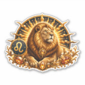 ファンタジーゴールドの星座しし座 シール (正面)