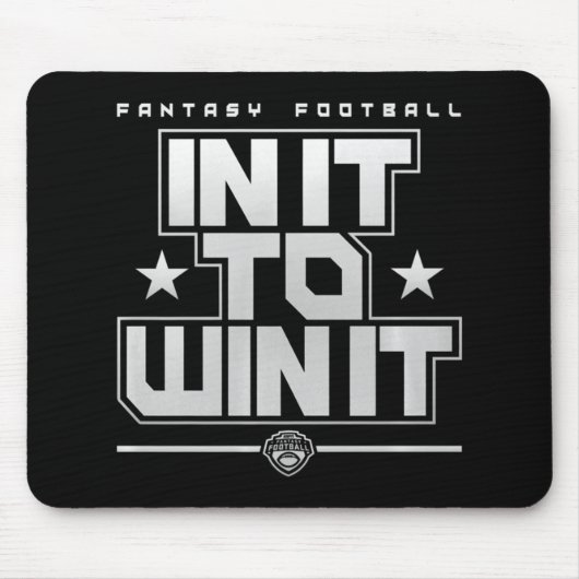 ファンタジーサッカーで勝利する マウスパッド (正面)