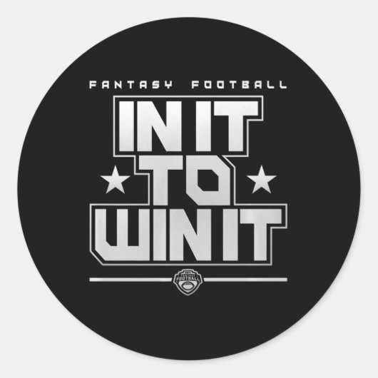 ファンタジーサッカーで勝利する ラウンドシール (正面)