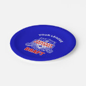 ファンタジーサッカーのエンブ荷車を引くレムパーティー ペーパープレート (アングル)