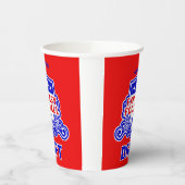 ファンタジーサッカーのエンブ荷車を引くレムパーティー 紙コップ (左)