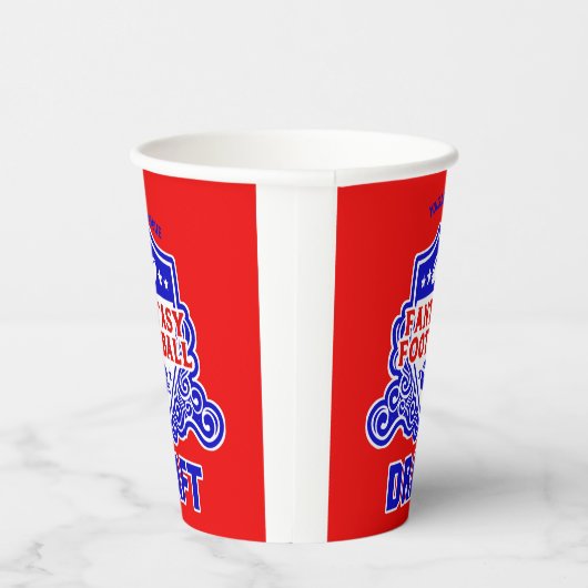 ファンタジーサッカーのエンブ荷車を引くレムパーティー 紙コップ (右)
