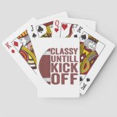 ファンタジーサッカーのギフトを蹴りおもしろい上げる古典的なuntil トランプ (裏面)