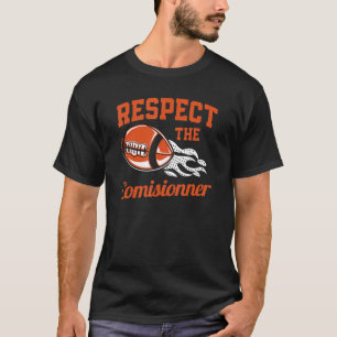 ファンタジーサッカーのチャンピオンがコミッショナーを尊敬 Tシャツ