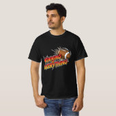 ファンタジーサッカーの日のグラフィック荷車を引くスおもしろい Tシャツ (正面フル)