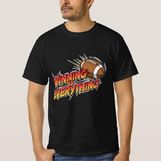 ファンタジーサッカーの日のグラフィック荷車を引くスおもしろい Tシャツ (正面)