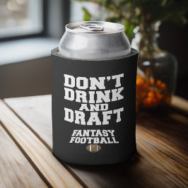 ファンタジーサッカーは飲まず荷車を引くない – 黒 缶クーラー