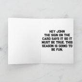 ファンタジーサッカーイエロープラスチックのフロアサイン カード (内部)