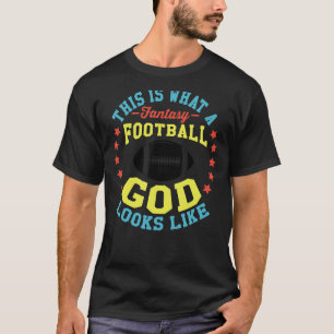 ファンタジーサッカーゴッドリーグリンマンウィナー荷車を引くP Tシャツ
