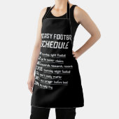 ファンタジーサッカースケジュールナイトフットボールお気に入りの エプロン (インサイチュ)