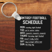 ファンタジーサッカースケジュールナイトフットボールお気に入りの キーホルダー (正面)