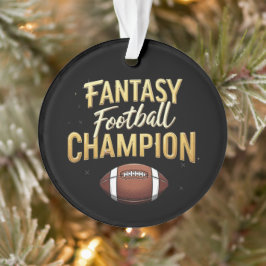 ファンタジーサッカーチャンピオンがプロのように優位に立つ オーナメント