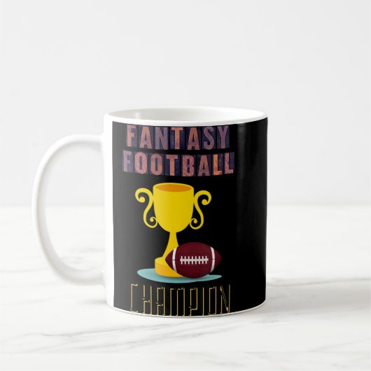 ファンタジーサッカーチャンピオントロフィー勝者 コーヒーマグカップ (左)