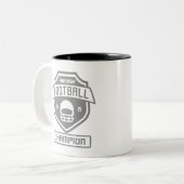 ファンタジーサッカーチャンピオン2グレー ツートーンマグカップ (正面左)