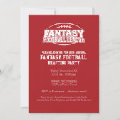 ファンタジーサッカーチャンピオン – 赤と白 招待状 (正面)