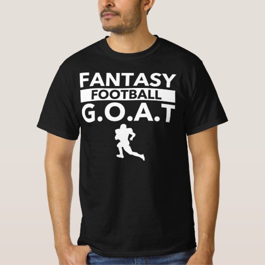 ファンタジーサッカーヤギ – チャンピオンリーおもしろいグドラフ Tシャツ (正面)