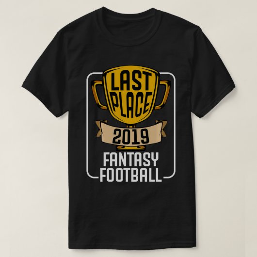 ファンタジーサッカーラストプレイス2019ワーストローザートロフ Tシャツ (デザイン正面)