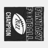 ファンタジーサッカーリーグチャンピオンシップ2022足 フリースブランケット (正面(横))