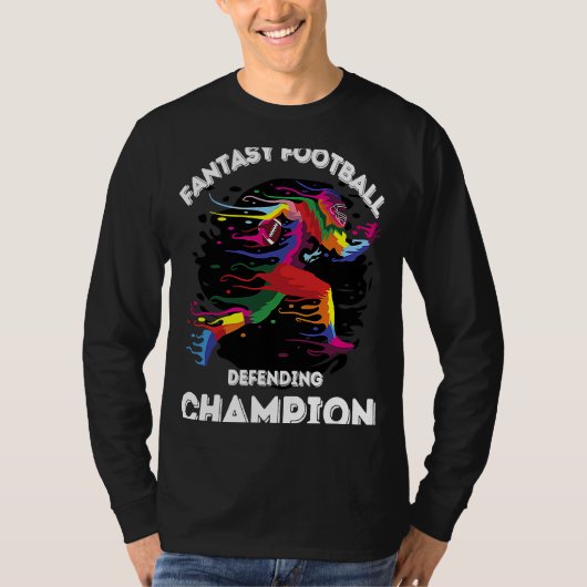 ファンタジーサッカーリーグ優勝FFLディフェンディングチャンプ Tシャツ (正面)