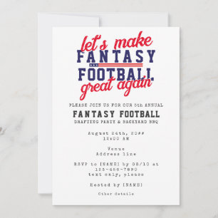 ファンタジーサッカーリーグ素晴らし再びドラフトパーティー 招待状