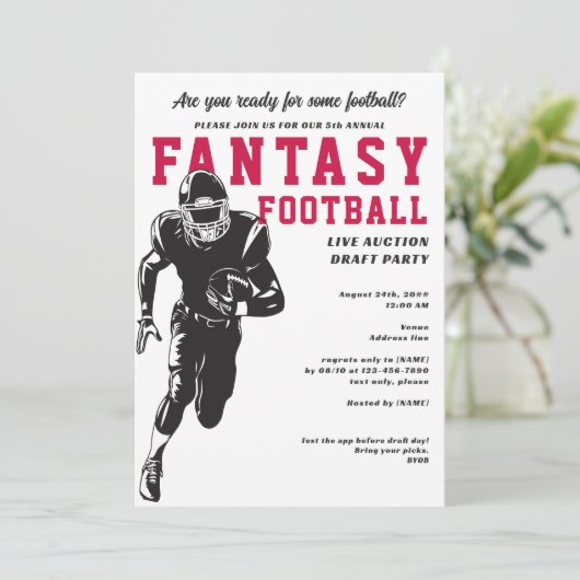 ファンタジーサッカーリーグ荷車を引くオークションパーティー 招待状 (スタンド正面)