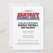 ファンタジーサッカーリーグ荷車を引くパーティー 招待状 (正面)