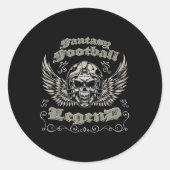 ファンタジーサッカーレジェンドレトロヴィンテージファンタジー足 ラウンドシール (正面)