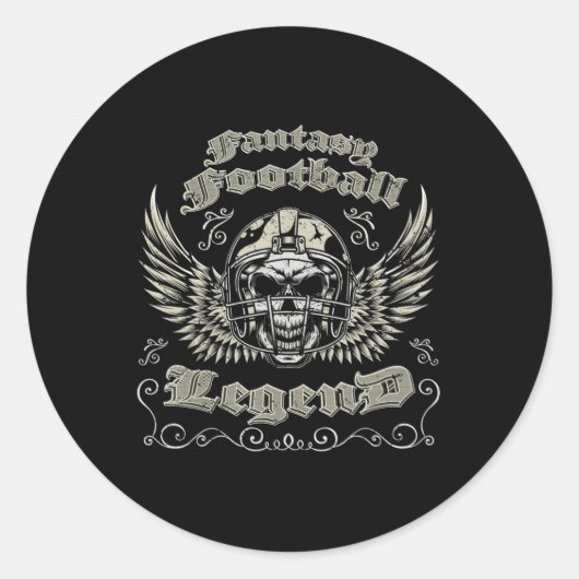 ファンタジーサッカーレジェンドレトロヴィンテージファンタジー足 ラウンドシール (正面)