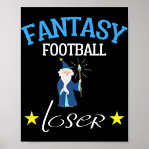 ファンタジーサッカーローザーおもしろいファンタジーサッカーティー ポスター