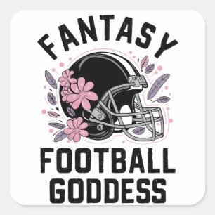 ファンタジーサッカー女神スポーツリーグ荷車を引く スクエアシール