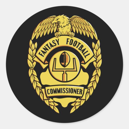 ファンタジーサッカー委員 ラウンドシール (正面)