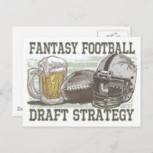 ファンタジーサッカー荷車を引く戦略 ポストカード (正面/裏面)